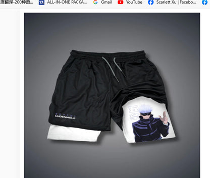 Dragon Ball Pirate Demon Slayer 3D Print Beach Shorts
